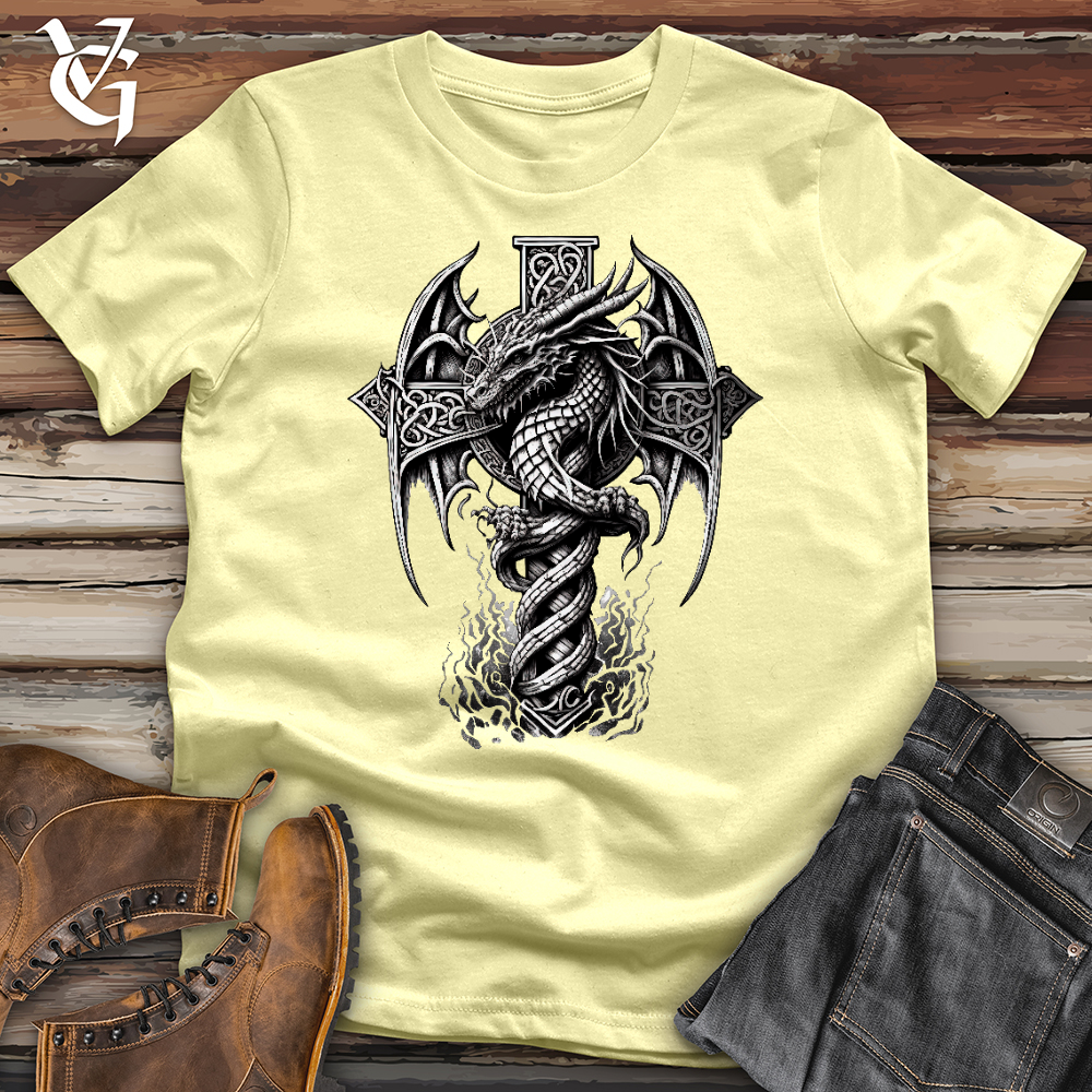 Viking Goods Dragon of Old Softstyle Tee Cornsilk / L