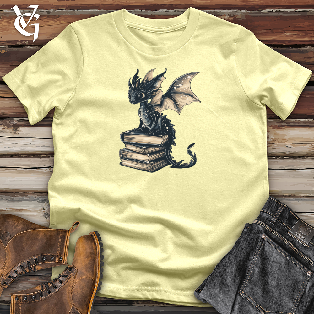 Viking Goods Dragon Scholar Tales Softstyle Tee Cornsilk / L