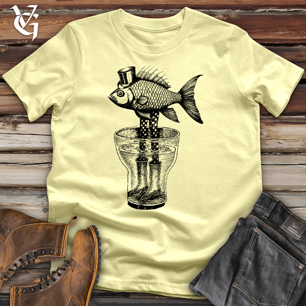 Viking Goods Fish Out of Water Softstyle Tee Cornsilk / L