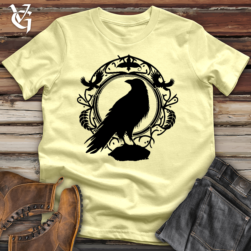 Viking Goods Raven Rituals Softstyle Tee Cornsilk / L