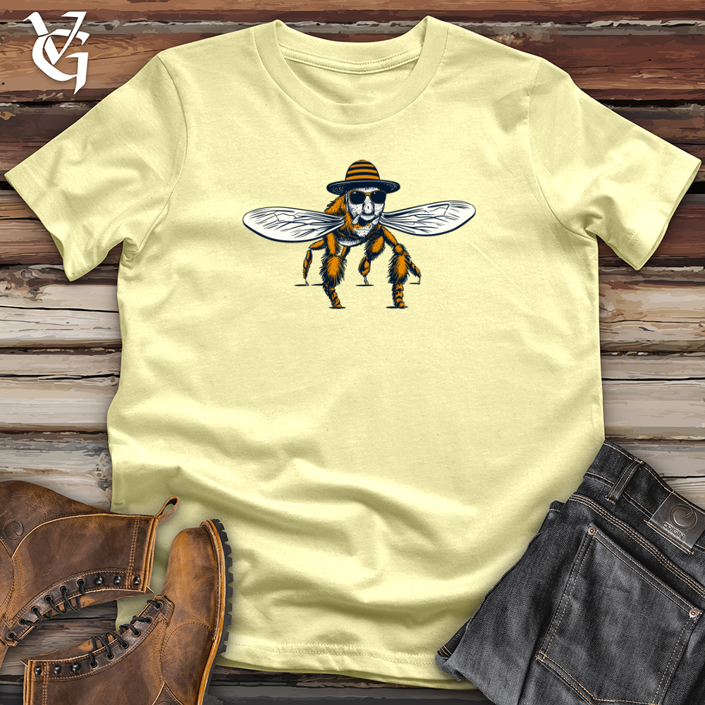 Viking Goods Retro Skate Bee Softstyle Tee Cornsilk / L