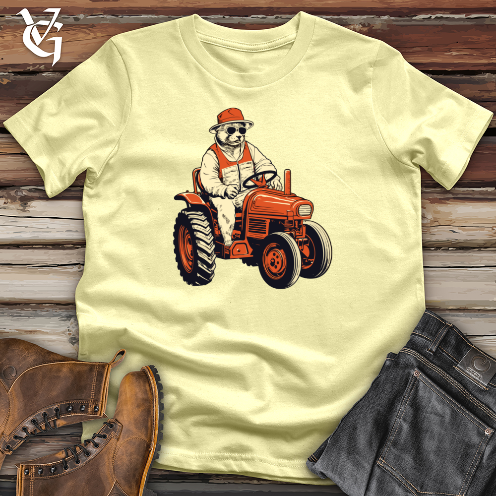 Viking Goods Retro Tractor Beast Softstyle Tee Cornsilk / L