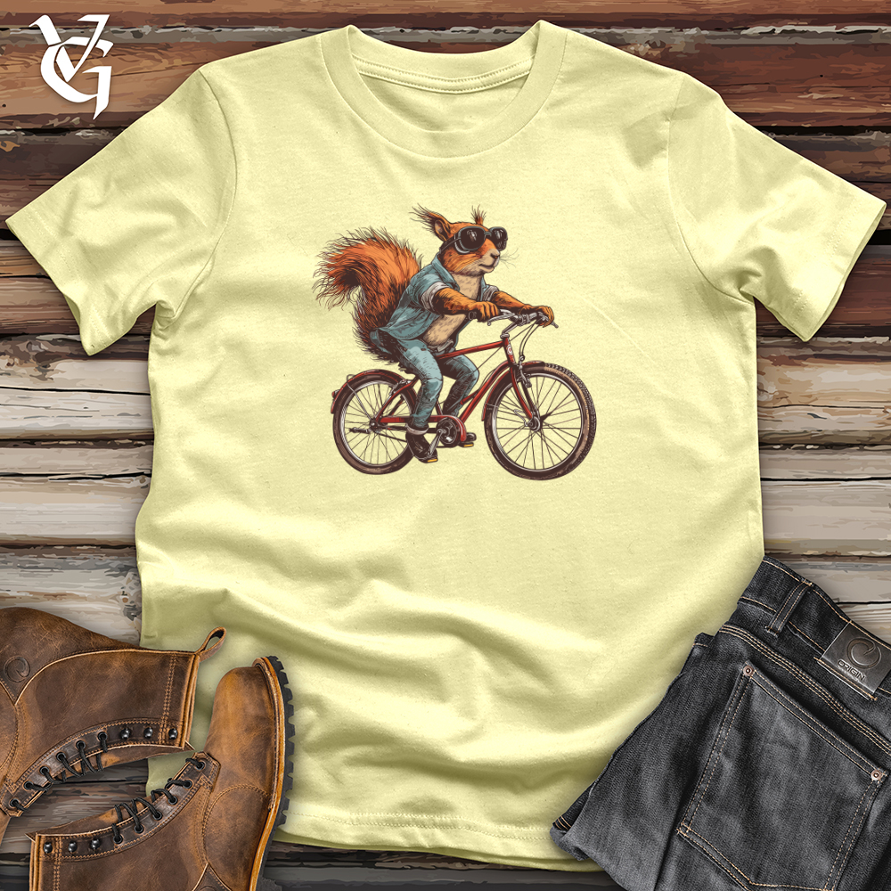 Viking Goods Squirrel Biker Cruise Softstyle Tee Cornsilk / L