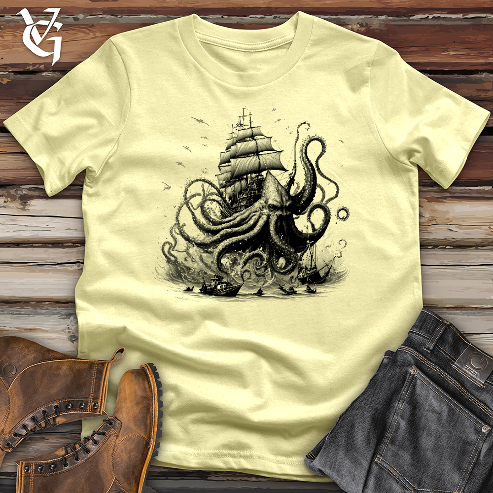 Viking Goods Terror at Sea Softstyle Tee Cornsilk / L