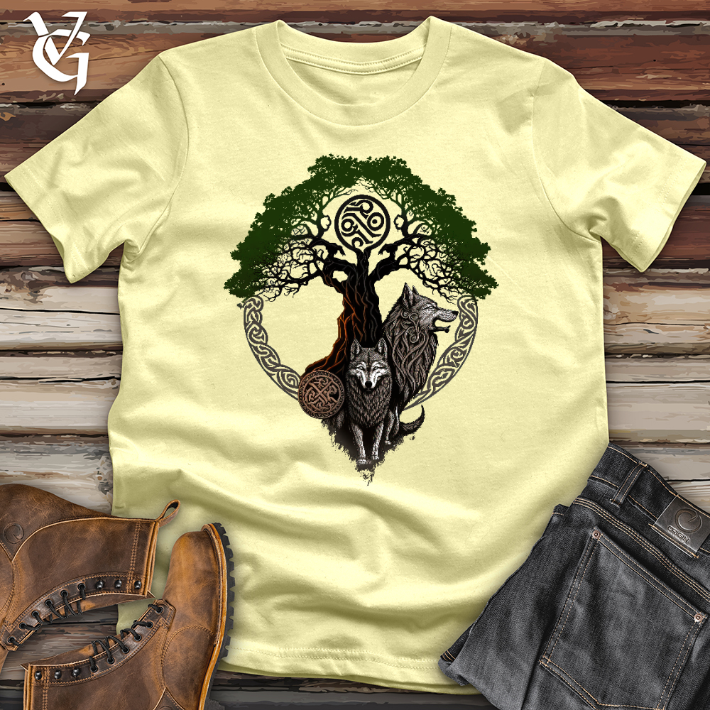 Viking Goods Wolves of Life Softstyle Tee Cornsilk / L