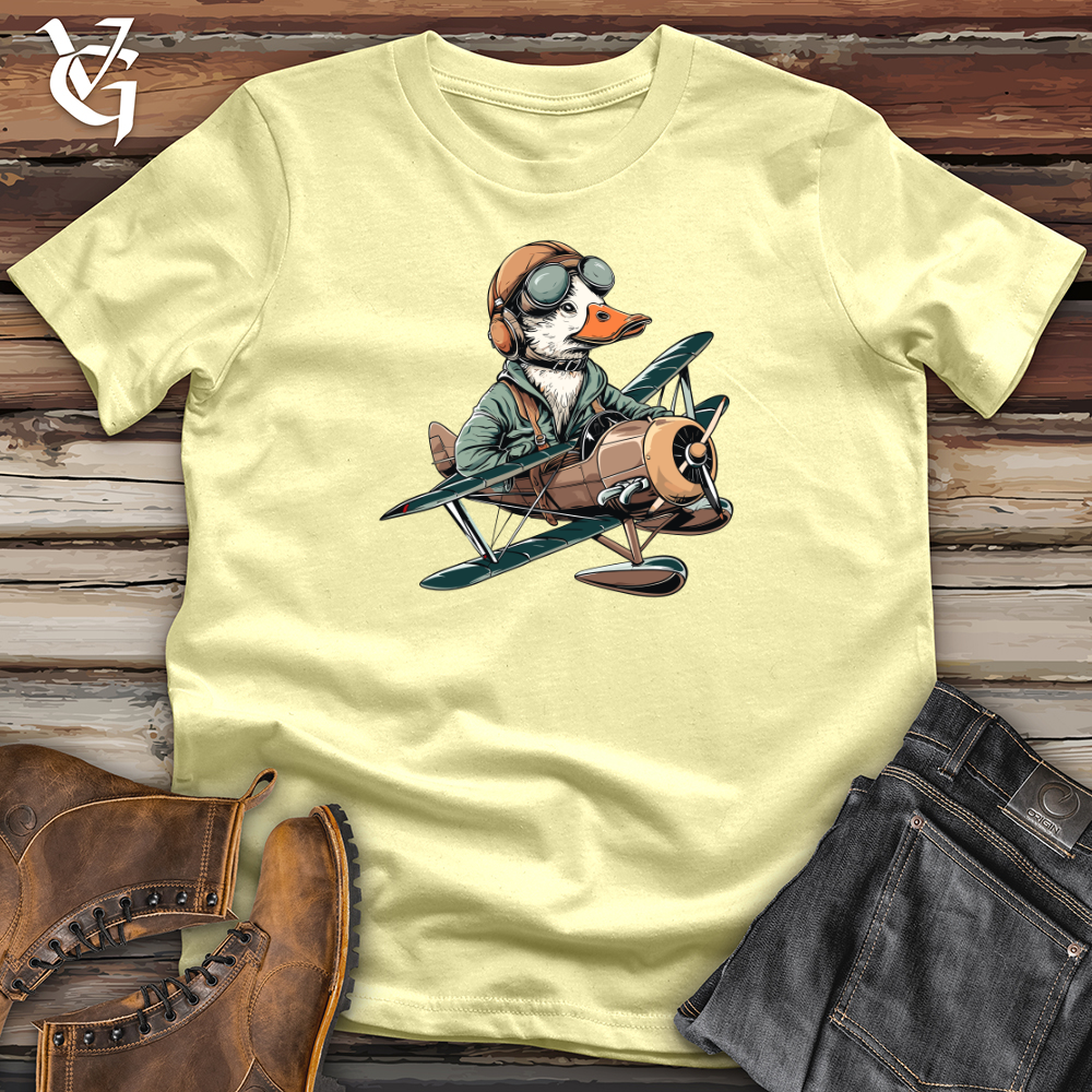 Viking Goods Aviator Duck Flight Softstyle Tee Cornsilk / XS