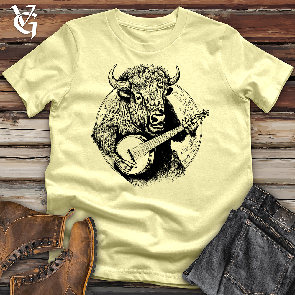 Viking Goods Banjo Bison Softstyle Tee Cornsilk / XS