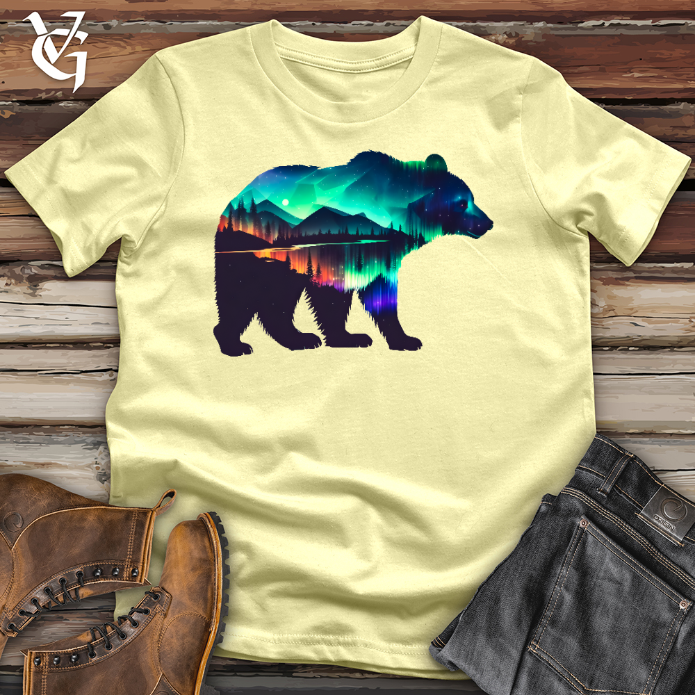 Viking Goods Northern Lights Bear Softstyle Tee Cornsilk / XS