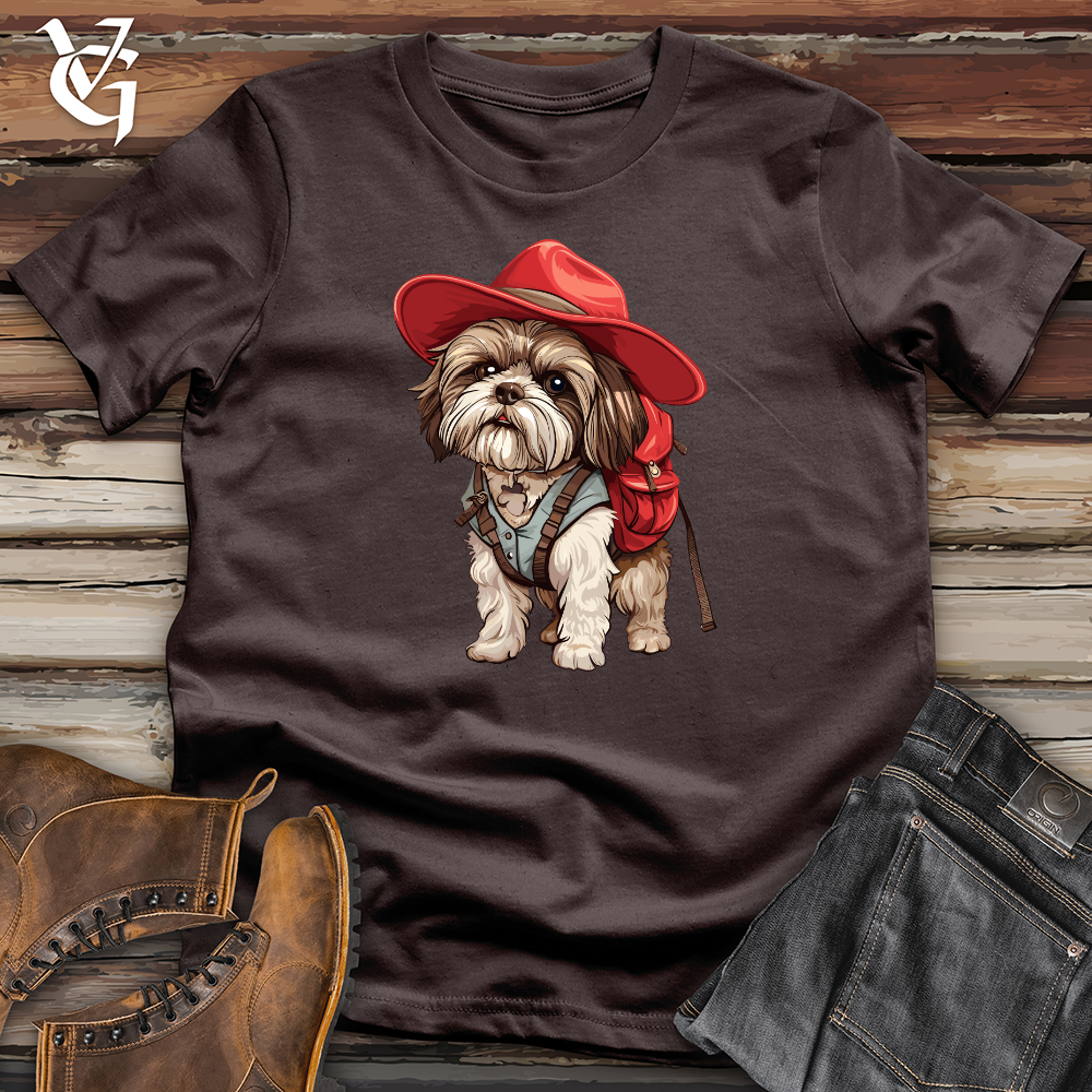 Viking Goods Adventurous Canine Explorer Softstyle Tee Dark Chocolate / L