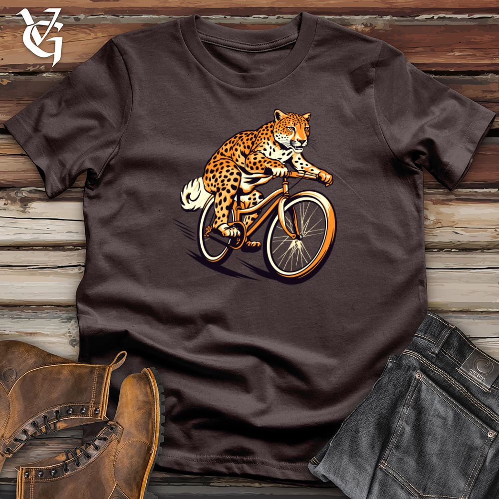 Viking Goods Agile Cheetah Cyclist Softstyle Tee Dark Chocolate / L
