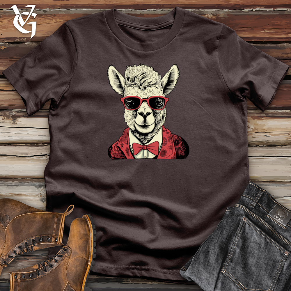 Viking Goods Alpaca High Andes Hipster Appeal Softstyle Tee Dark Chocolate / L