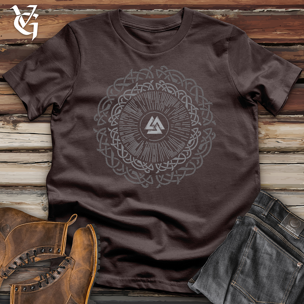 Viking Goods Ancient Round Celtic Softstyle Tee Dark Chocolate / L
