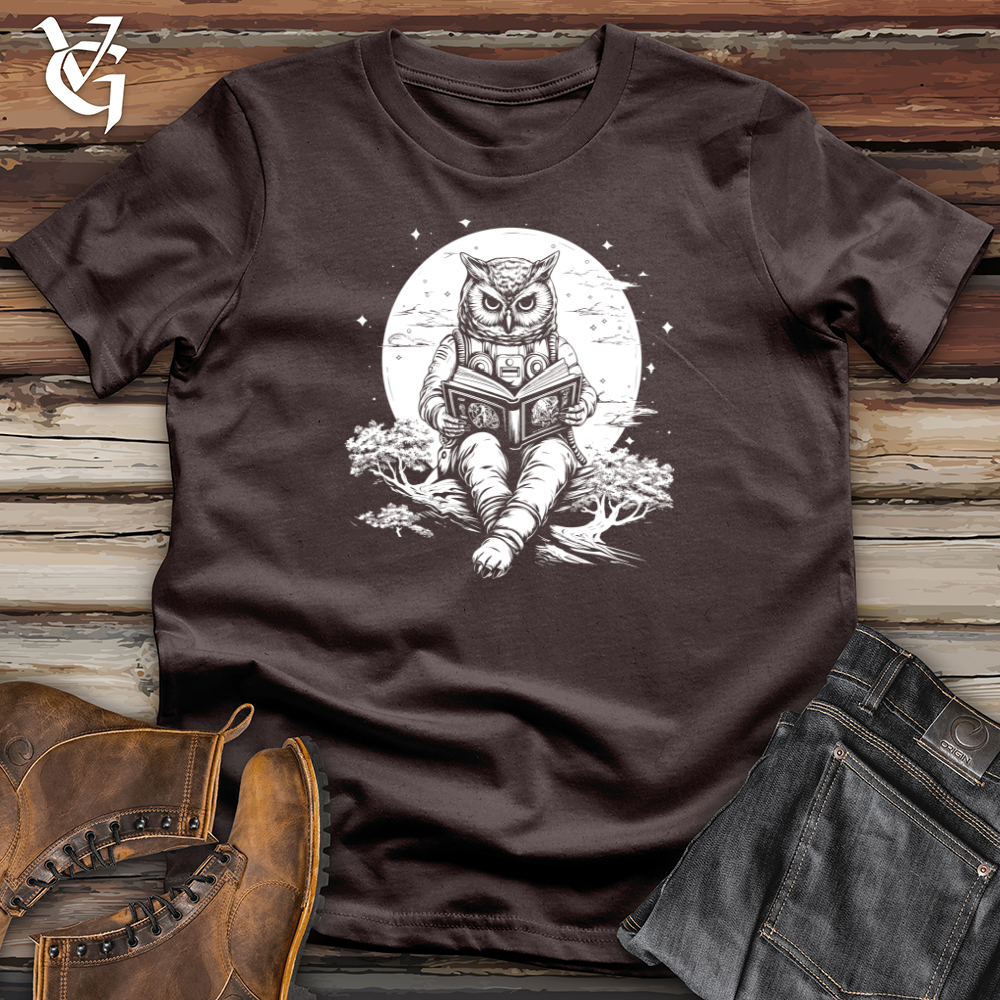 Viking Goods Astronaut Owl Softstyle Tee Dark Chocolate / L