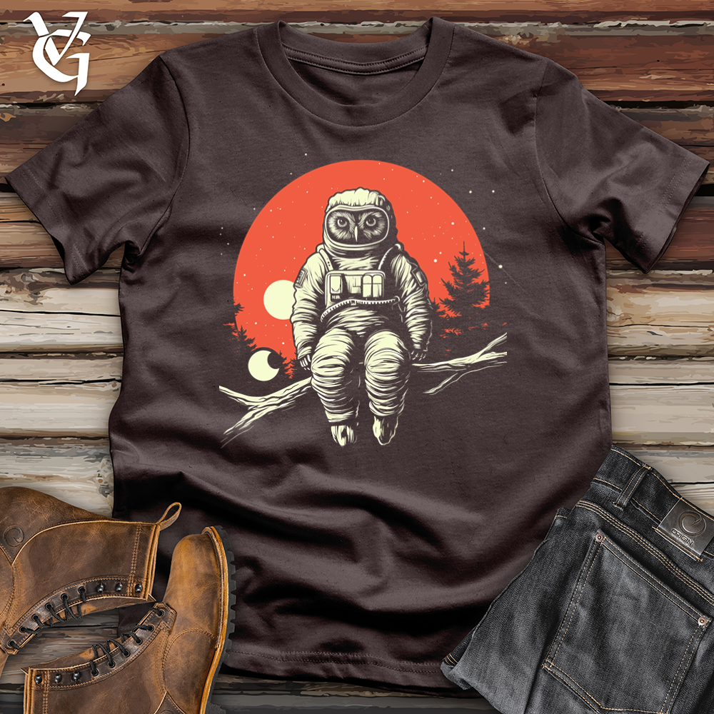 Viking Goods Astronaut Owl Softstyle Tee Dark Chocolate / L
