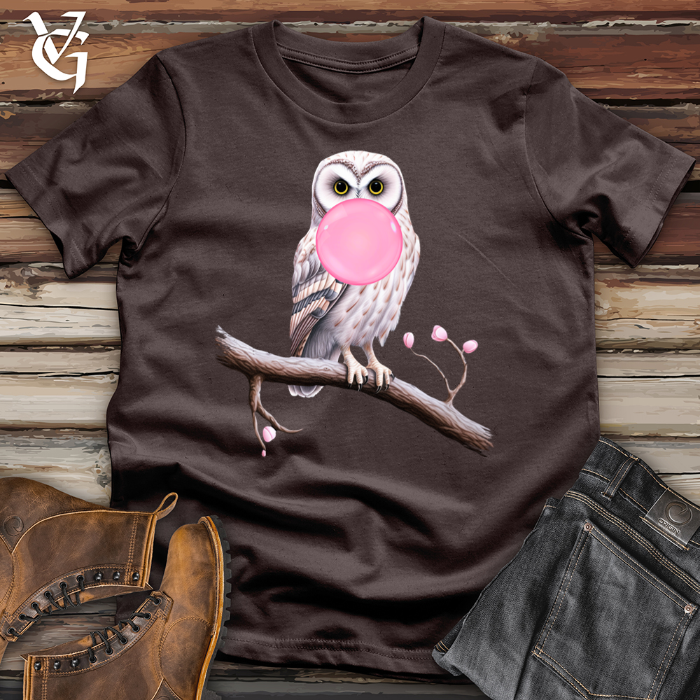Viking Goods Bubble Gum Owl Softstyle Tee Dark Chocolate / L