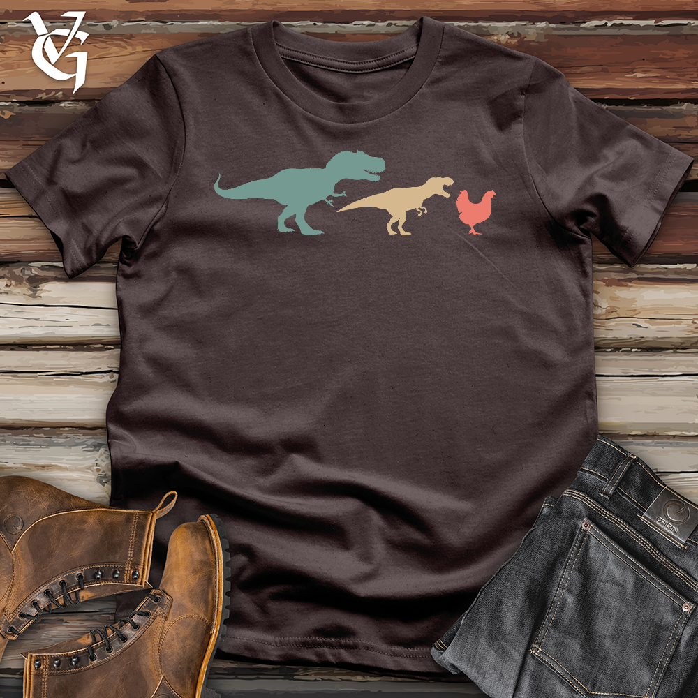 Viking Goods Chicken Evolution Softstyle Tee Dark Chocolate / L