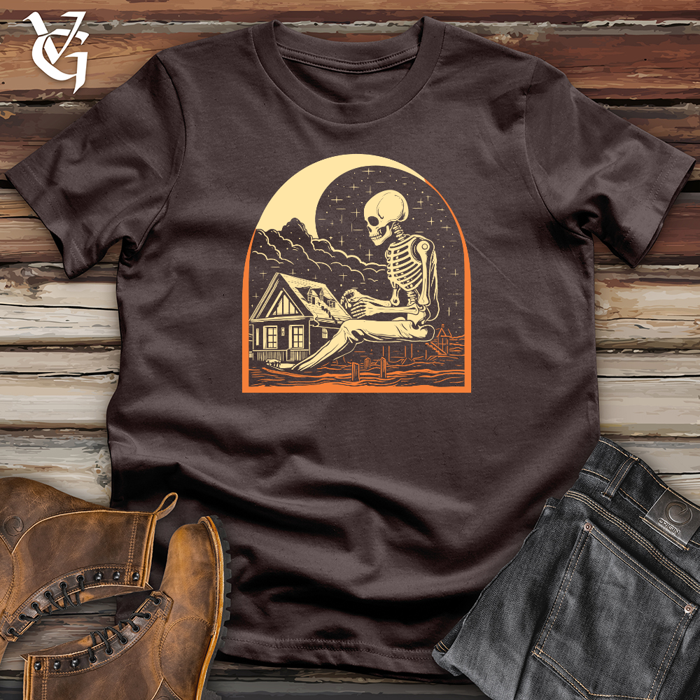 Viking Goods Cosmic Builder Skeleton Softstyle Tee Dark Chocolate / L