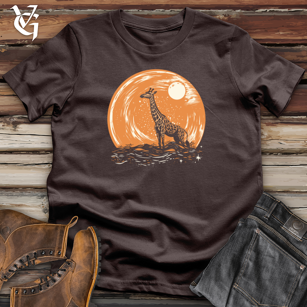 Viking Goods Cosmic Flight Giraffe Softstyle Tee Dark Chocolate / L