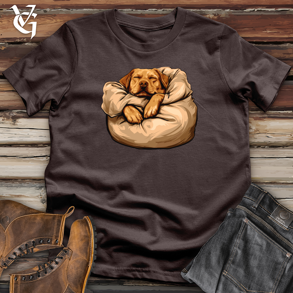 Viking Goods Dog Beanbag Snooze Softstyle Tee Dark Chocolate / L