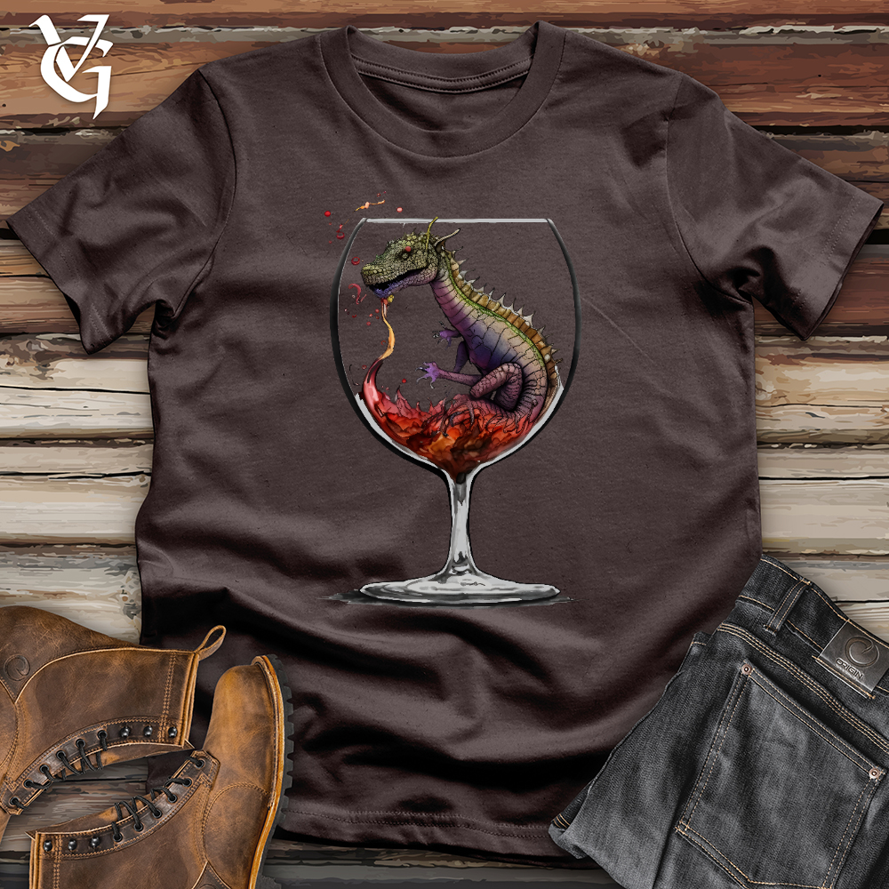 Viking Goods Dragons Drink Softstyle Tee Dark Chocolate / L