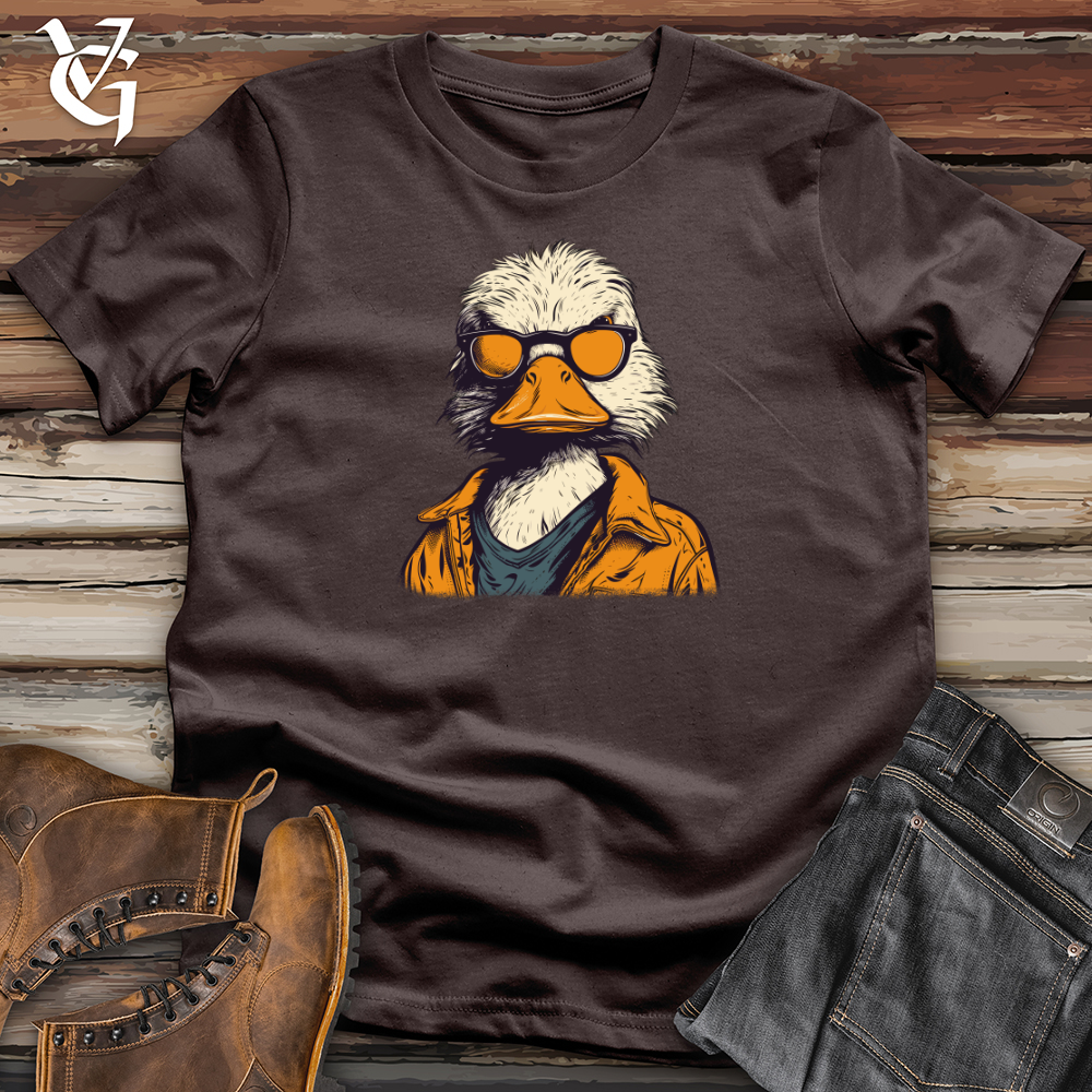Viking Goods Duck Poised Quack Softstyle Tee Dark Chocolate / L