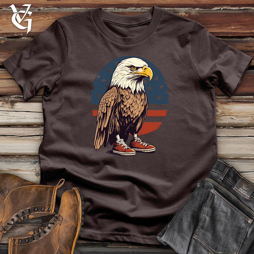 Viking Goods Eagle Sneaker Soar Softstyle Tee Dark Chocolate / L