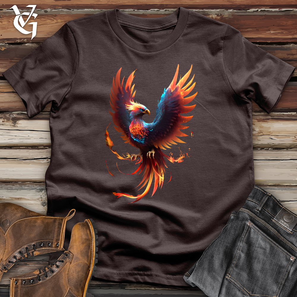Viking Goods Fire Bird Softstyle Tee Dark Chocolate / L