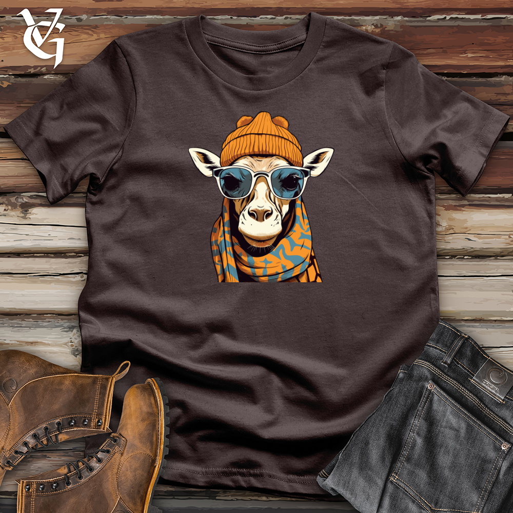 Viking Goods Giraffe Sky High Beanie Warmth Softstyle Tee Dark Chocolate / L