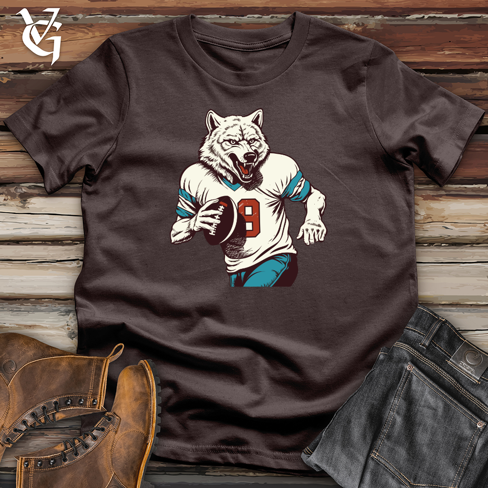 Viking Goods Gridiron Wolf Softstyle Tee Dark Chocolate / L
