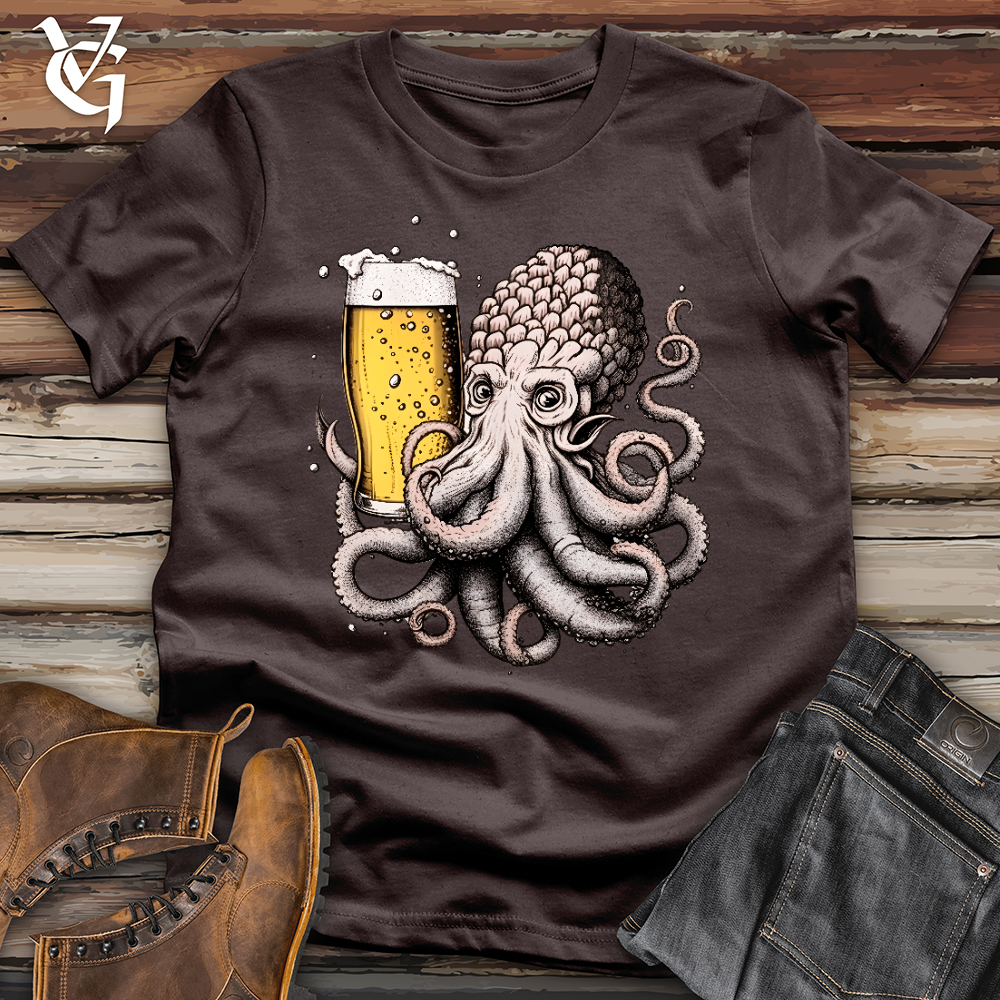 Viking Goods Hoptopus Softstyle Tee Dark Chocolate / L