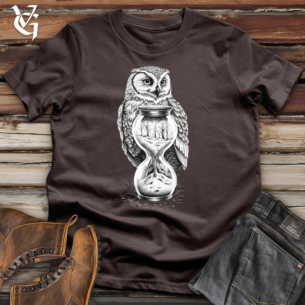 Viking Goods Hourglass Owl Softstyle Tee Dark Chocolate / L