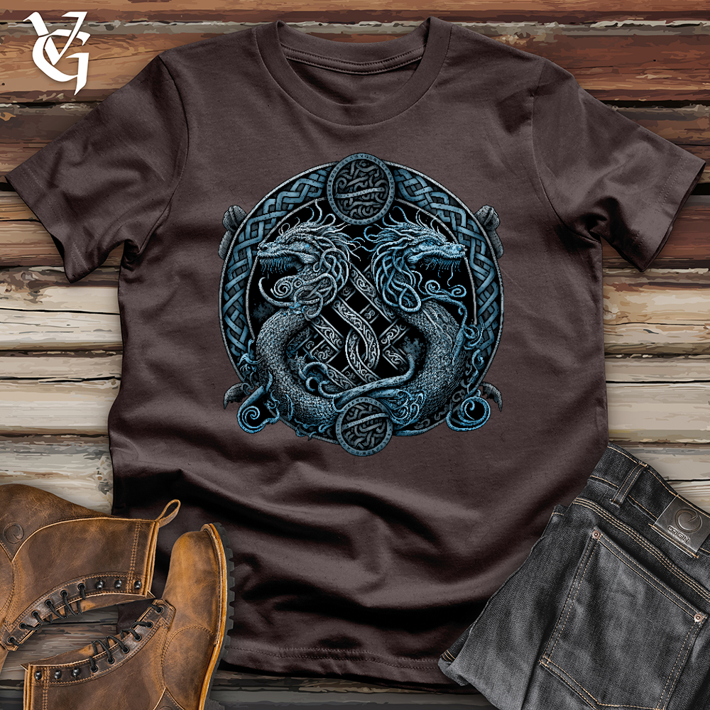 Viking Goods Icy Dragons Softstyle Tee Dark Chocolate / L