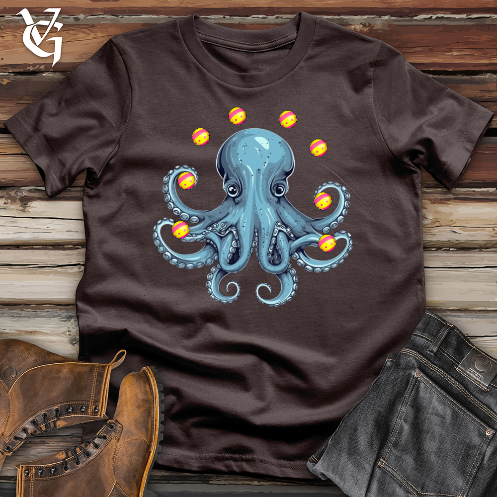 Viking Goods Juggling Octopus Softstyle Tee Dark Chocolate / L