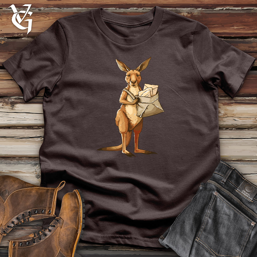 Viking Goods Kangaroo Mail Delivery Softstyle Tee Dark Chocolate / L