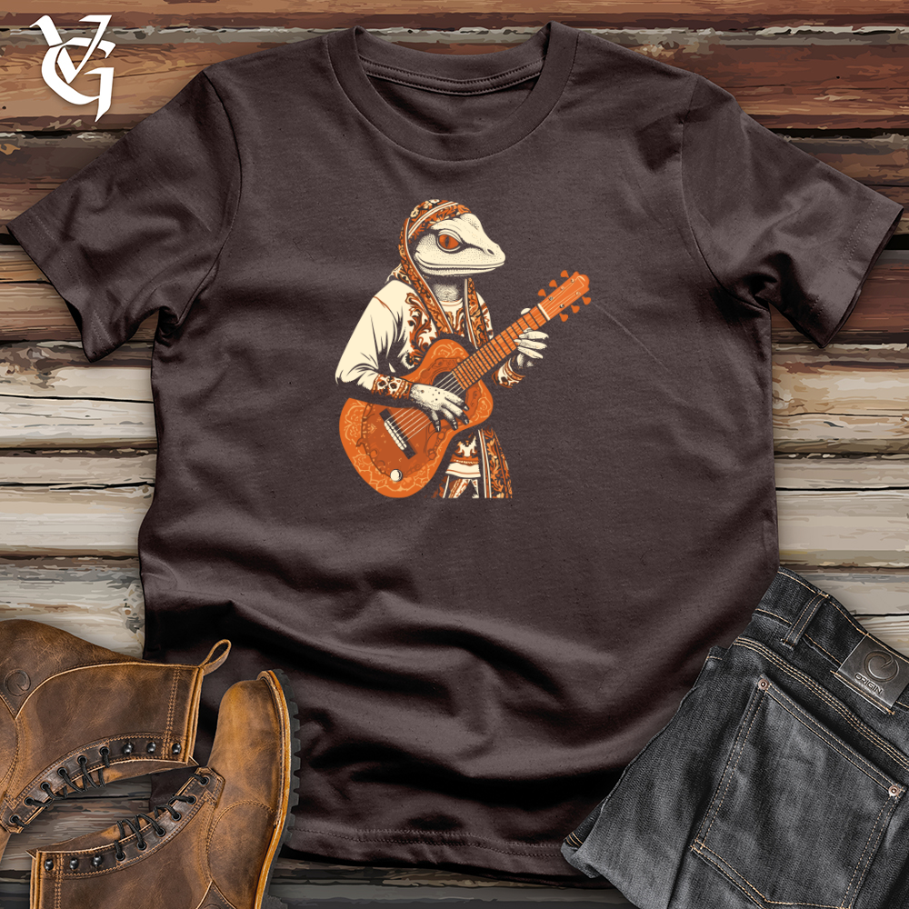 Viking Goods Lizard Desert Guitar Softstyle Tee Dark Chocolate / L