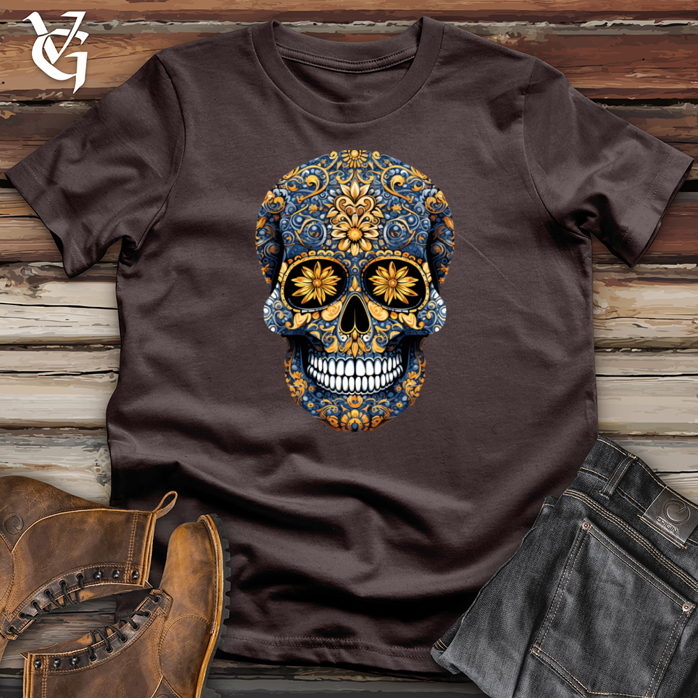 Viking Goods Mandala Skull Softstyle Tee Dark Chocolate / L
