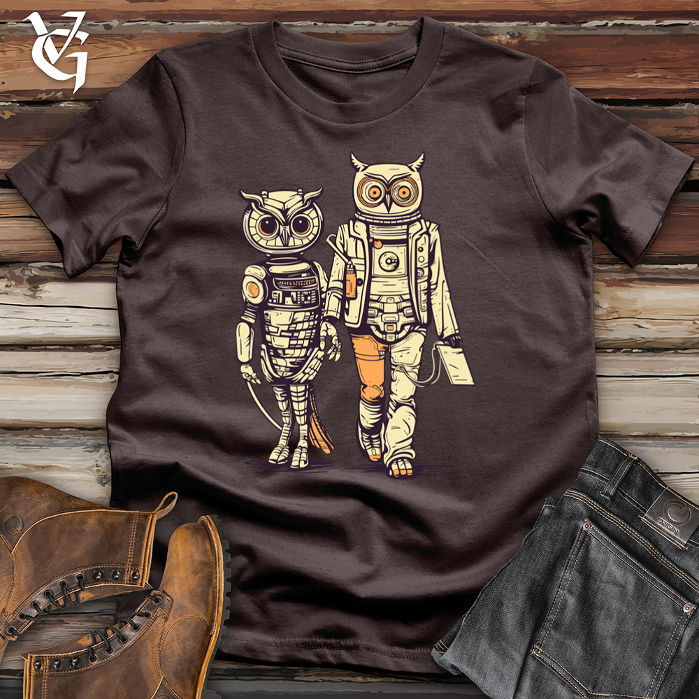 Viking Goods Mech Owl Companion Softstyle Tee Dark Chocolate / L
