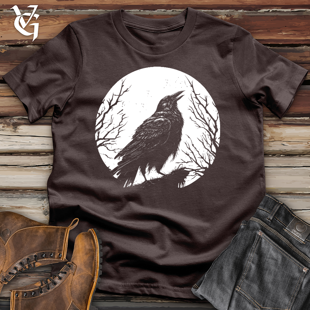 Viking Goods Moon Twinkle Raven Softstyle Tee Dark Chocolate / L
