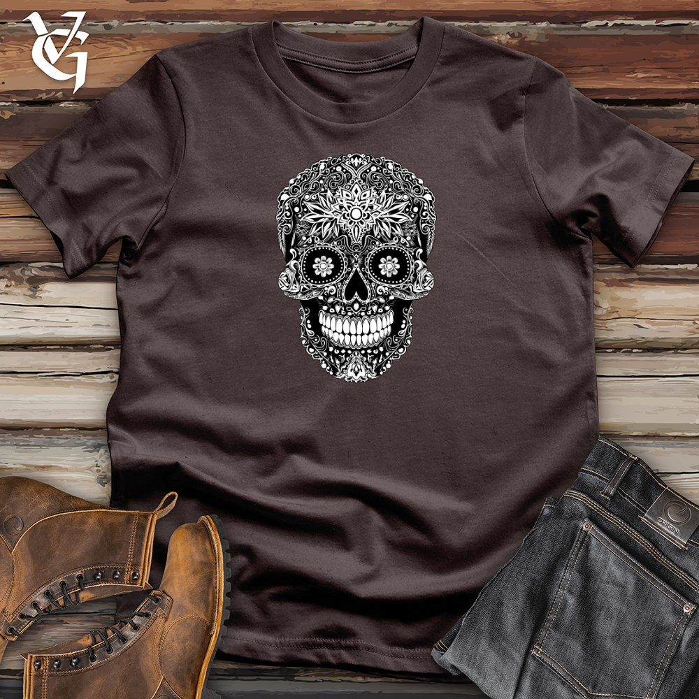 Viking Goods Mystic Mandala Skull Softstyle Tee Dark Chocolate / L