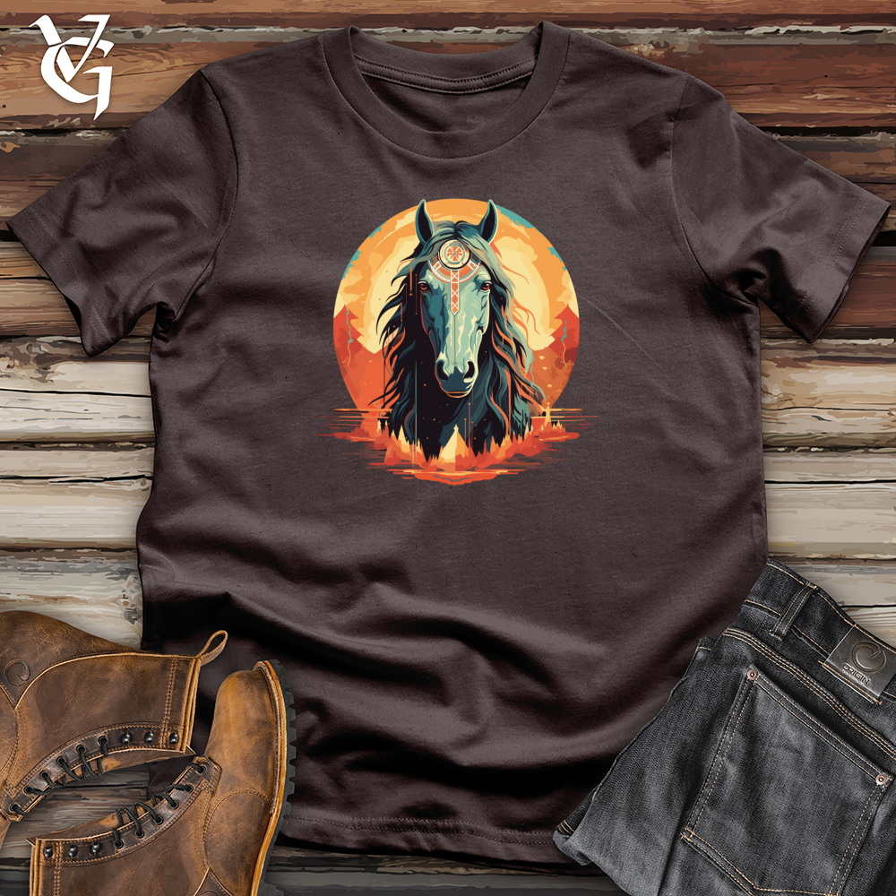 Viking Goods Mystical Dreamcatcher Horse Softstyle Tee Dark Chocolate / L