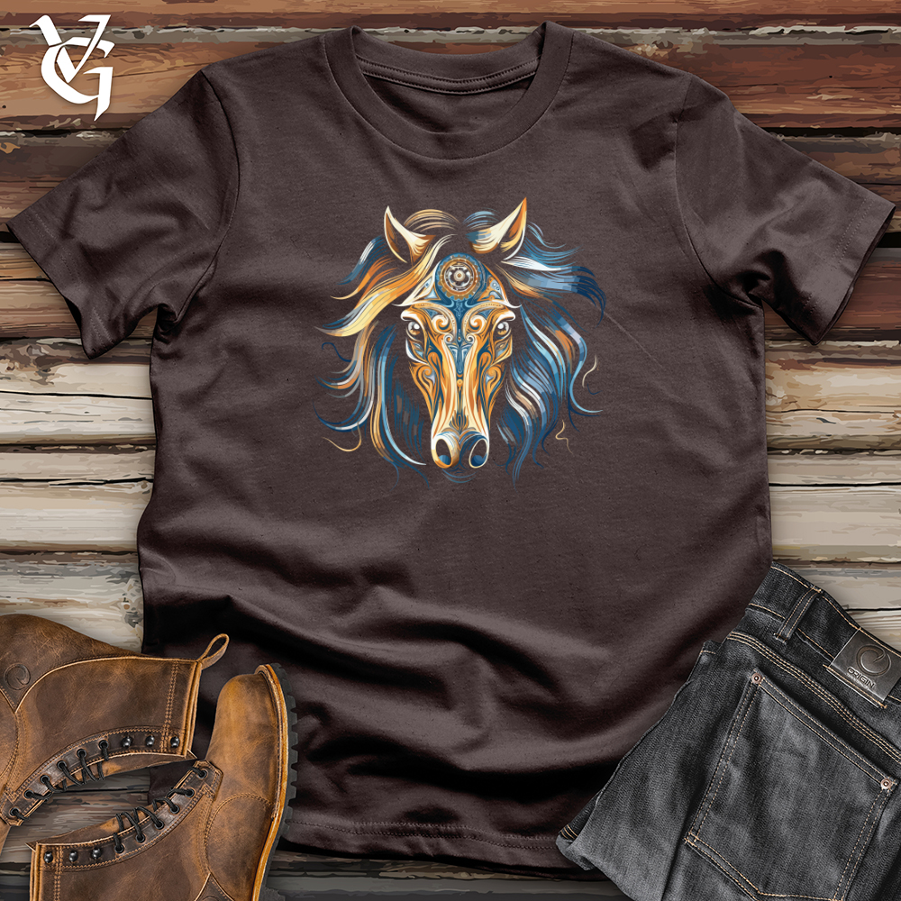 Viking Goods Mystical Equine Vision Softstyle Tee Dark Chocolate / L