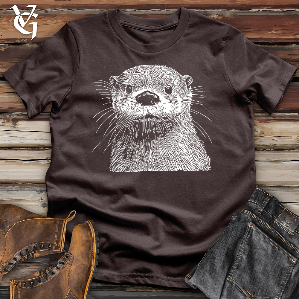 Viking Goods Otter Softstyle Tee Dark Chocolate / L