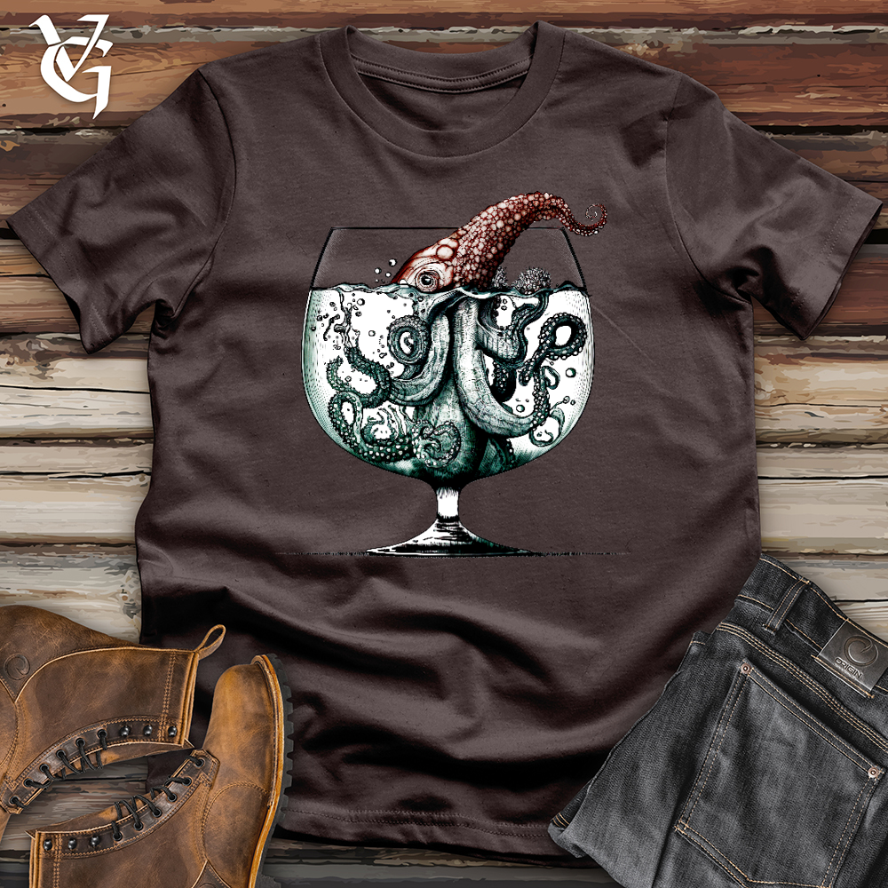 Viking Goods Over Indulging Octopus Softstyle Tee Dark Chocolate / L