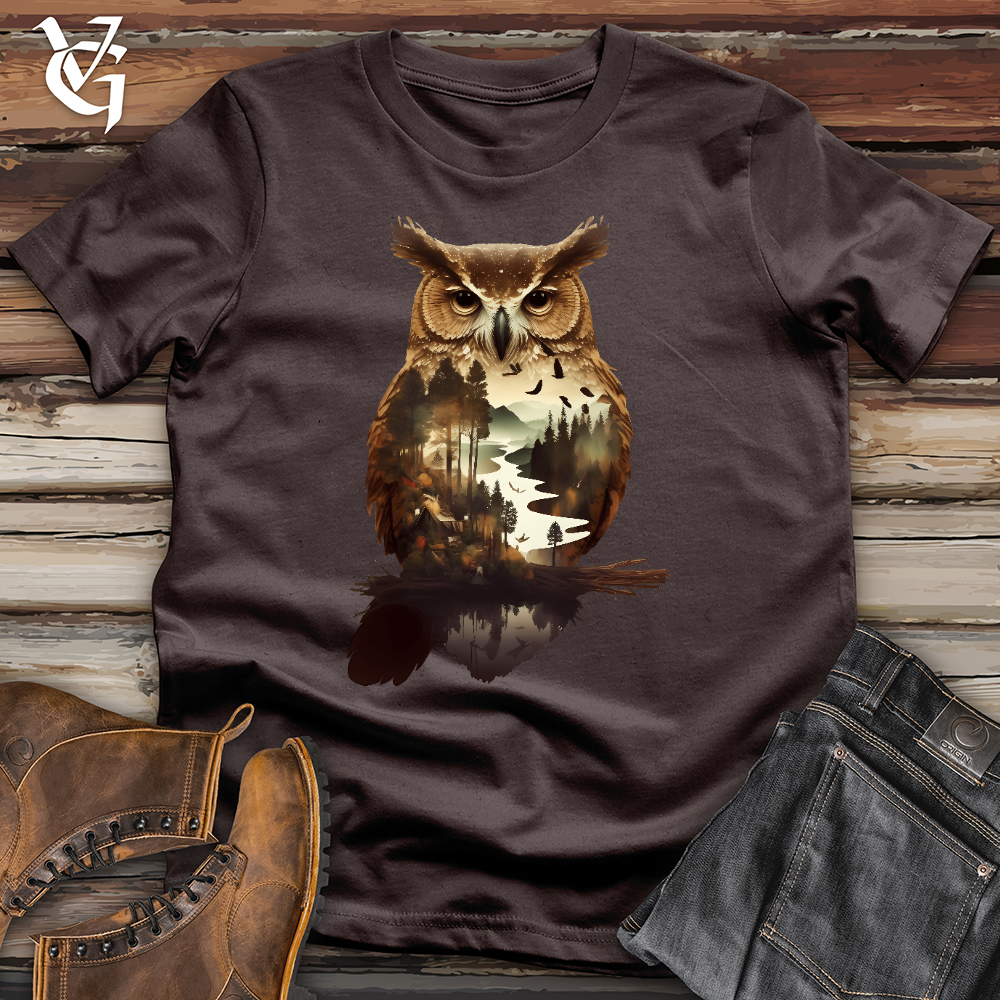 Viking Goods Owl of the River Softstyle Tee Dark Chocolate / L