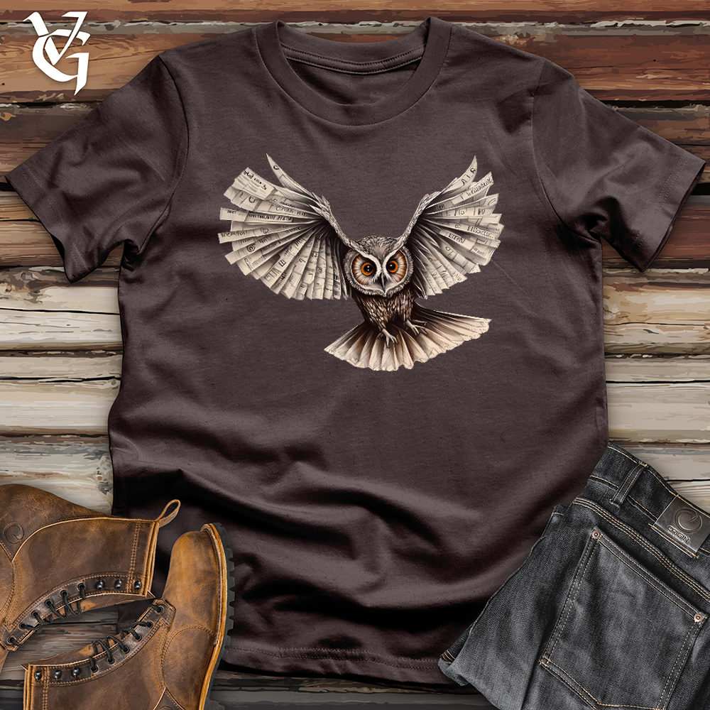Viking Goods Owl Orbiter Softstyle Tee Dark Chocolate / L