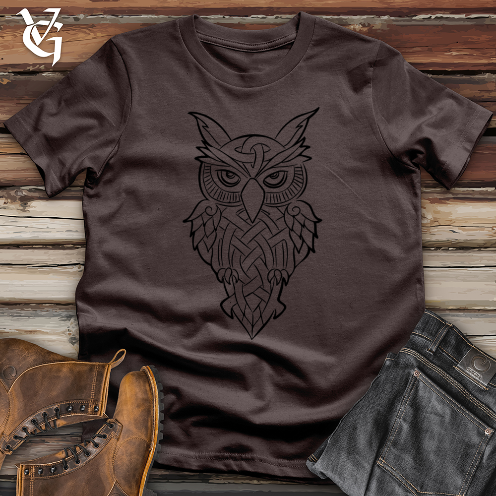 Viking Goods Owl Softstyle Tee Dark Chocolate / L