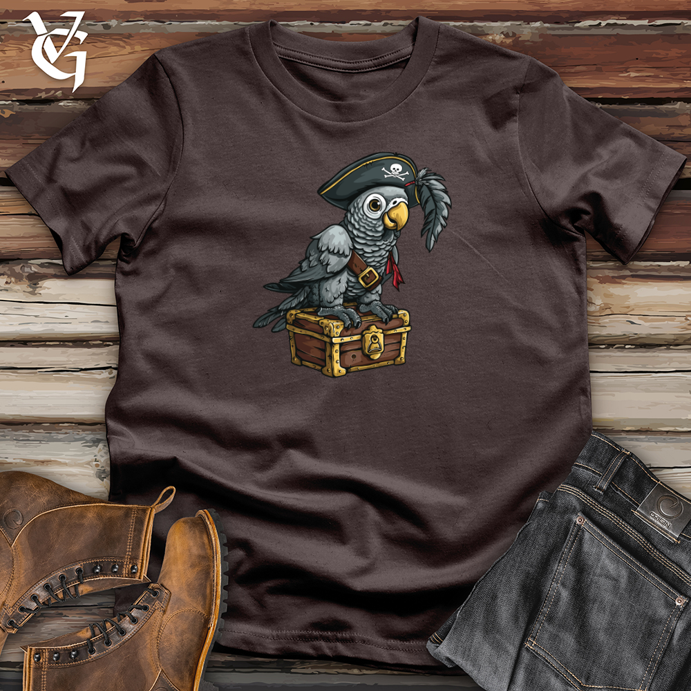 Viking Goods Parrot Pirate Loot Softstyle Tee Dark Chocolate / L
