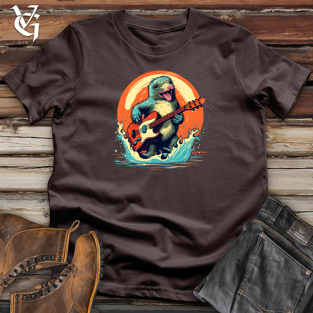 Viking Goods Platypus Aquatic Guitar Softstyle Tee Dark Chocolate / L