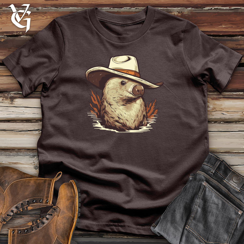 Viking Goods Platypus Cowboy Softstyle Tee Dark Chocolate / L