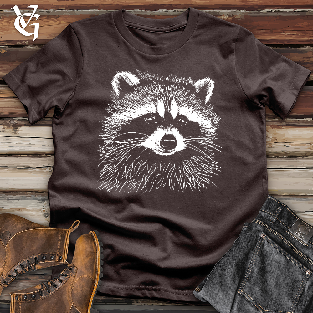 Viking Goods Raccoon Needles Softstyle Tee Dark Chocolate / L